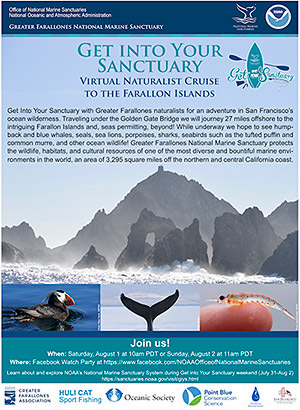 2020 Get into Your Sanctuary highlighting the farallon island