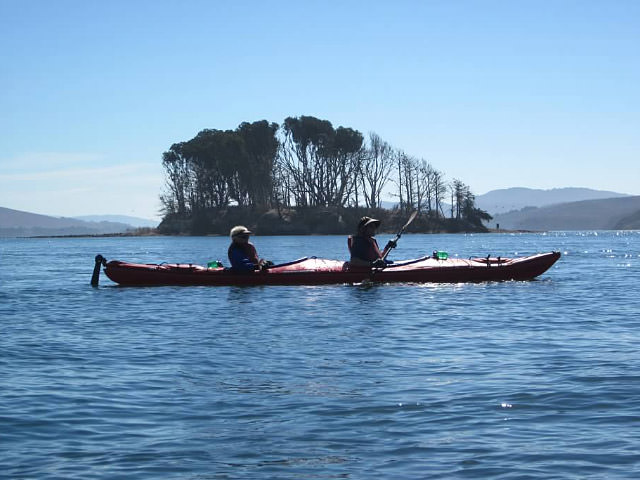 kayakers on tomales bay