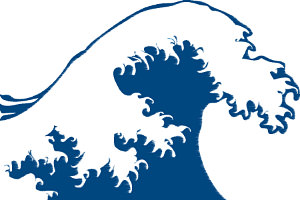winter storm wave icon